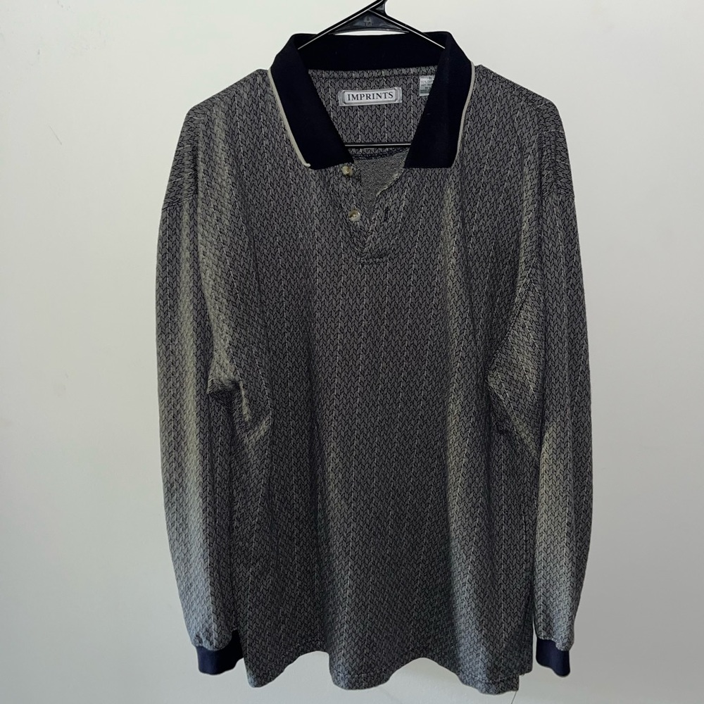 Vintage quarter button up long sleeve